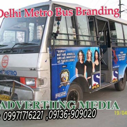 Advertising on delhi metro feeder buses